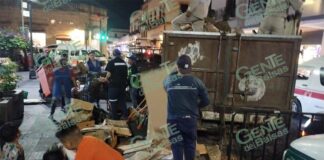 Ayuntamiento de Morelia realiza operativo de limpieza en la Plaza Melchor Ocampo