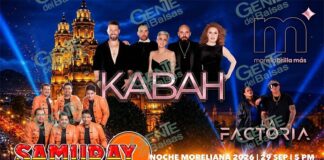 Gobierno de Morelia invita a disfrutar la Noche Moreliana con Kabah, La Factoría y Grupo Samuray