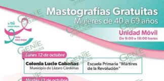 SSM desplegará unidades móviles de mastografía en 11 municipios de Michoacán