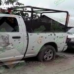 Rafaguea comando comisaría, comandancia y 7 vehículos en Eduardo Neri