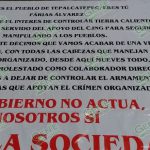 Aparecen de nuevo narco mantas