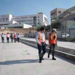 Por concluir, construcción de vialidades y estacionamientos de Ciudad Salud