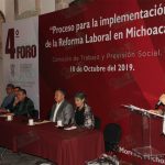 Inauguran 4º Foro laboral, proceso para la implementación de la Reforma Laboral en Michoacán