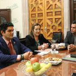 Recibe Poder Legislativo a alcaldesa española en el Congreso del Estado