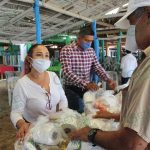 Encabeza Alcaldesa Itzé Camacho, entrega de despensas en Caleta de Campos