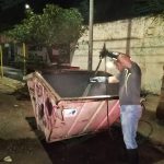 Desinfectan contenedores y paradas del servicio de recolección de basura