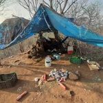 Personal de Sedena destruye narco campamento en Aguililla