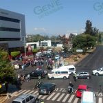 Protesta CNTE por reducción de plazas y vinculación a proceso de normalistas