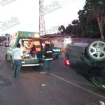 Volcadura sobre la avenida Las Palmas deja un lesionado