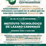 PARA REZAGADOS 31 MIL VACUNAS ANTICOVID EN LÁZARO CÁRDENAS