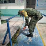 Ejército Mexicano continúa realizando labor social en Chinicuila
