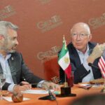 Bedolla expone potencial económico de Michoacán a embajador de Estados Unidos en México