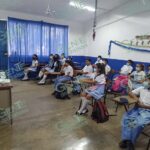 Personal del 82BI imparte plática a alumnos sobre los Símbolos Patrios