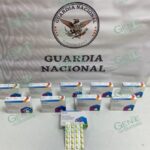 En Michoacán, GN decomisa medicamento controlado, narcótico inhalante y aparente marihuana