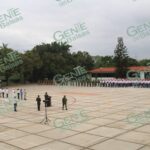 En aniversario de Batalla de Puebla, 100 conscriptos Juran Bandera aquí