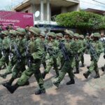 El Ejército y FAM celebran el 145 Aniversario de la Elevación a municipio de Aguililla, Mich.