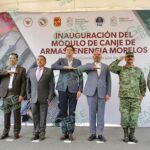 Bedolla apertura módulo de canje de armas en Tenencia Morelos