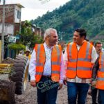 Supervisa Bedolla obra en Nuevo San Juan Parangaricutiro