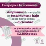 Plazo para tramitar el testamento a bajo costo, se extiende hasta el 31 de diciembre