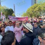 Encabezó Bedolla contingente de Michoacán en marcha de AMLO