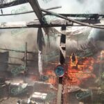 Fuego acaba con una humilde vivienda en Morelia