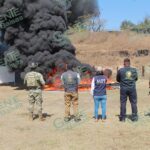 Semar y FGR incineraron 516 kilos de cocaína asegurada en LC