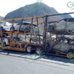 Se incendia tracto camión nodriza en la Siglo 21