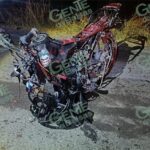 Pierde la vida joven pareja de motociclistas