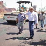 Supervisa Bedolla trabajos de rehabilitación en la carretera Jacona-Peribán