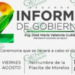 Rendirá Chema Valencia su 2º Informe al frente del Gobierno de Aquila