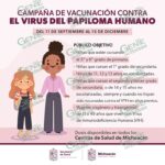 Vacunará SSM a niñas y adolescentes contra el Virus del Papiloma Humano