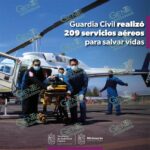 Helicópteros de SSP realizaron 209 vuelos para salvar vidas y combatir incendios