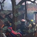 Incendio arrasa con una vivienda de madera y láminas; muere un niño
