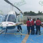 SSP realiza puente aéreo para trasladar a embarazada de Apatzingán a Morelia