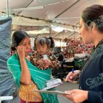 Instala SSM módulo de hidratación y vacunación en el Tianguis Artesanal de Uruapan