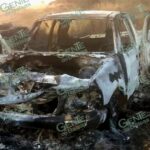 Localizan 4 cadáveres calcinados en una camioneta incendiada