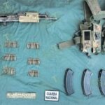 Aseguran artefacto explosivo y arma de alto poder