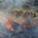 Combatientes apagan incendio forestal en Chinicuila y controlan 5 más