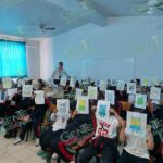 Comparte FGE taller sobre cuidado de las emociones a estudiantes de primaria ubicada en Tarímbaro