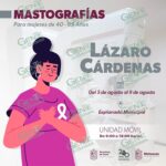 Realizan SSM mastografías gratuitas en Lázaro Cárdenas y Pátzcuaro