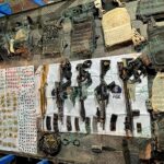 En operativo interinstitucional, asegura FGE dos vehículos con armas, narcótico y equipo táctico