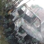 Roban en forma violenta una camioneta y le prenden fuego