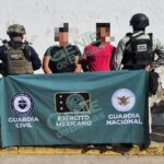 Fuerzas federales y estatales detienen a 3 con droga, vehículos y un arma