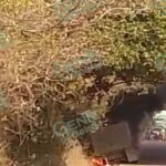 Arde tráiler minero en el crucero Las Brisas de la costera de Michoacán