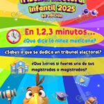 El TEPJF y el IIN-OEA convocan a la 8ª edición del Tribunal Electoral Infantil 2025: “En 1, 2, 3 minutos… ¿Qué dice la niñez mexicana?”