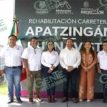 Celebra El Doc inicio de rehabilitación del camino Apatzingán-Buenavista