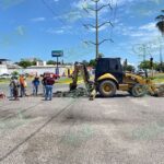 Se abre socavón en el cruce de Melchor Ocampo con Morelos en LC