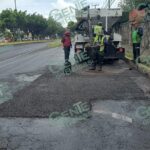 Gobierno de Morelia realiza bacheo en Calzada la Huerta