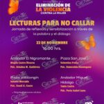 SeCultura Morelia invita a jornada de lectura y diálogo en el marco del 25N