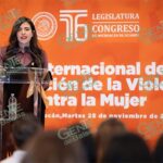 Giulianna Bugarini llama a combatir con responsabilidad, desde el Poder Legislativo, la violencia a las mujeres